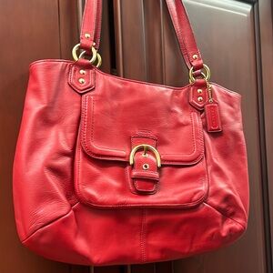 Coach Bag red excellent condition